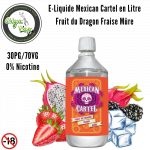 E-liquide Mexican Cartel Fruit du Dragon Fraise Mûre 1 Litre