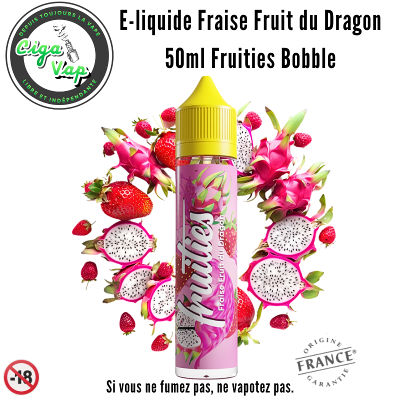 e-liquide fraise fruit du dragon fruities. Marque vendu par Ciga'Vap