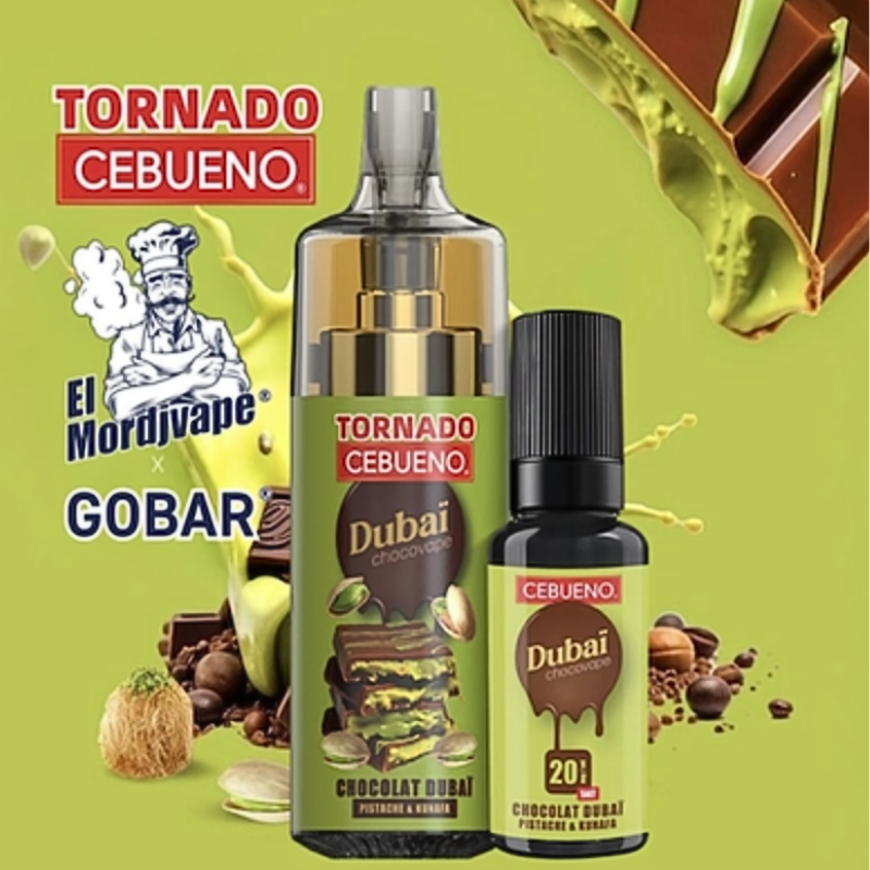 Pub Tornado 10K Cebueno Dubai. Marque vendue par ciga vap