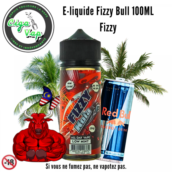 E-liquide FIZZY BULL 100ML. Marque vendue par Ciga'Vap