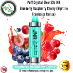 Puff Crystal Glow 33K JNR Batterie intégrée 800 mah Blueberry Raspberry Cherry. Marque vendue par Ciga'Vap.