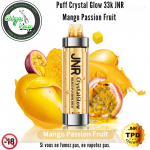 Puff Crystal Glow 33K JNR Batterie intégrée 800 mah Mango Passion Fruit. Marque vendue par Ciga'Vap.