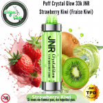Puff Crystal Glow 33K JNR Batterie intégrée 800 mah strawberry kiwi. Marque vendue par Ciga'Vap.