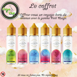 Coffret Collection Petit Nuage – 6 E‑liquides Fruités & Frais 50ml – Édition Premium Levest