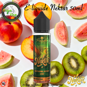 E-liquide Nectarine Goyave Kiwi Nektar 50ml de Le French’Liquide