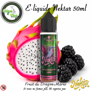 E-liquide Fruit du dragon Mûre Nektar 50ml de Le French’Liquide