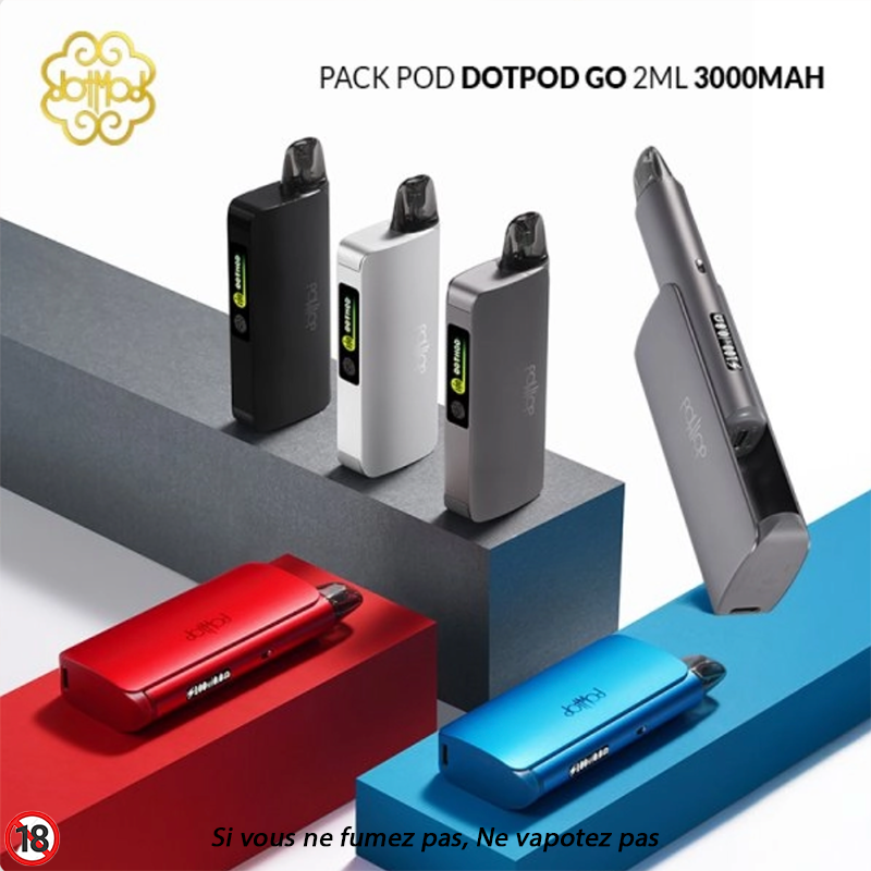 Kit Dotpod Go. De Dotpod marque vendue par Ciga'Vap.