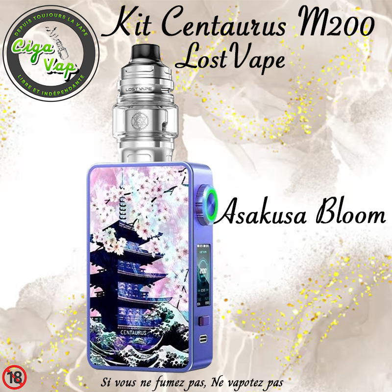 Kit Centaurus M200 Asakusa Bloom. De LostVape, marque vendue par Ciga'Vap