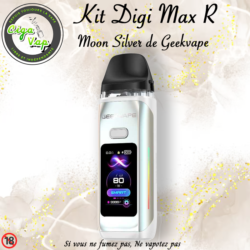 kit digi max R Moon Silver de Geekvape marque vendue par Ciga'Vap
