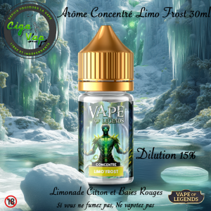 Arôme concentré Limo Frost de Vape of Legends 30ml