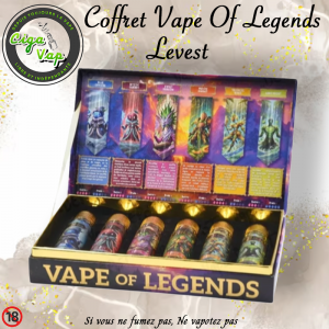 Coffret Collection Vape Of Legends – 6 E‑liquides Fruités & Frais 50ml – Édition Premium Levest