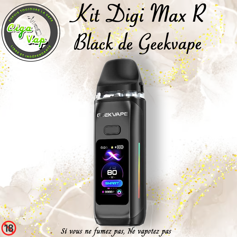 kit digi max R black de Geekvape marque vendue par Ciga'Vap
