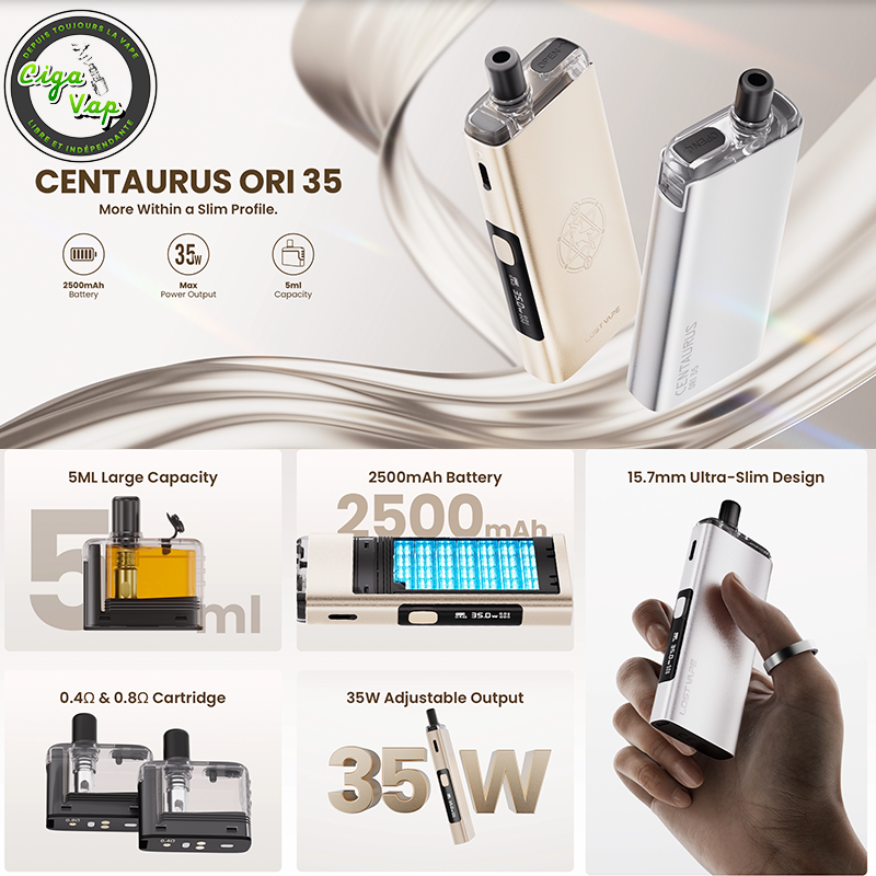 De la marque Lost Vape vendue par Ciga Vap.