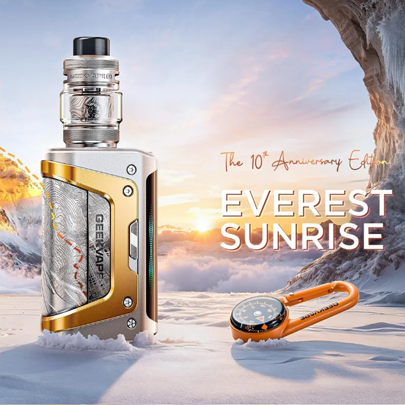 Kit aegis legend 5 Everest Sunrise édition limitée à 5000 exemplaires de Geekvape. Marque vendue par Ciga Vap