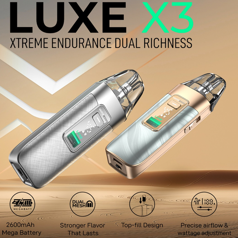 Pub kit Luxe X3 Vaporesso. Marque vendue par Ciga'Vap.