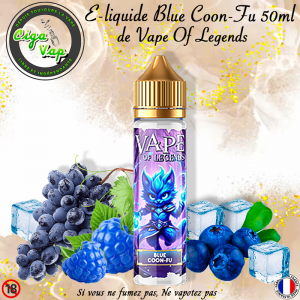 Nouveau E-liquide Blue Coon-Fu de Vape of Legends 50ml
