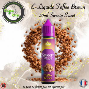 E-liquide Toffee Brown 50ml Sweety Sweet