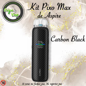 Kit Pixo Max d’Aspire 2600mAh – Carbon Black
