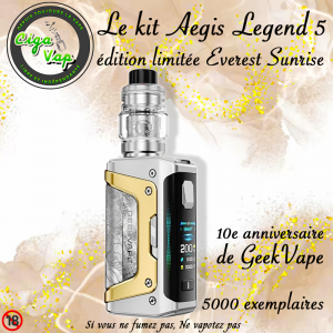 Nouveau Kit Aegis Legend 5 Everest Sunrise 10ème Anniversaire Édition Limitée GeekVape