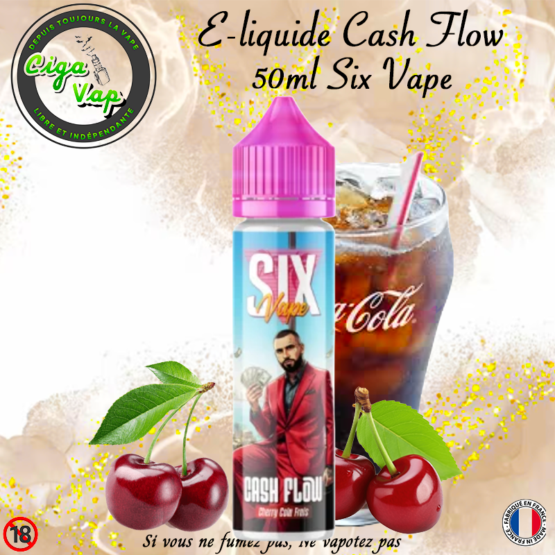 e-liquide Cash Flow. Marque vendue par Ciga'Vap