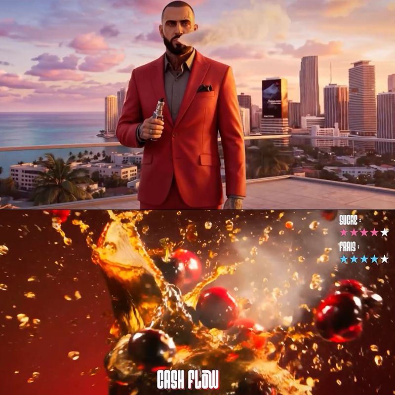 e-liquide Cash Flow. Marque vendue par Ciga'Vap