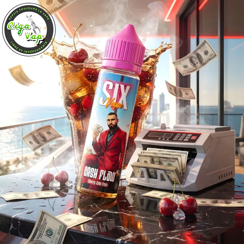 e-liquide Cash Flow. Marque vendue par Ciga'Vap