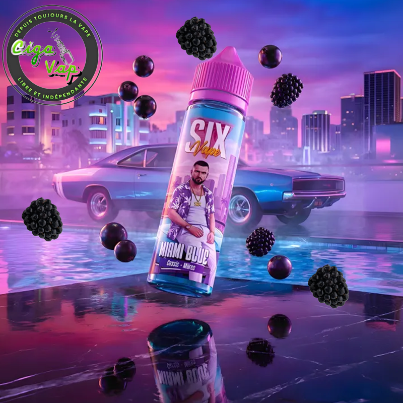 e-liquide Miami Blue. Marque vendue par Ciga'Vap