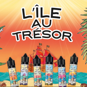 E-liquide Coral Breeze 50ml Pastèque Pêche Frais de L&rsquo;Île au Trésor