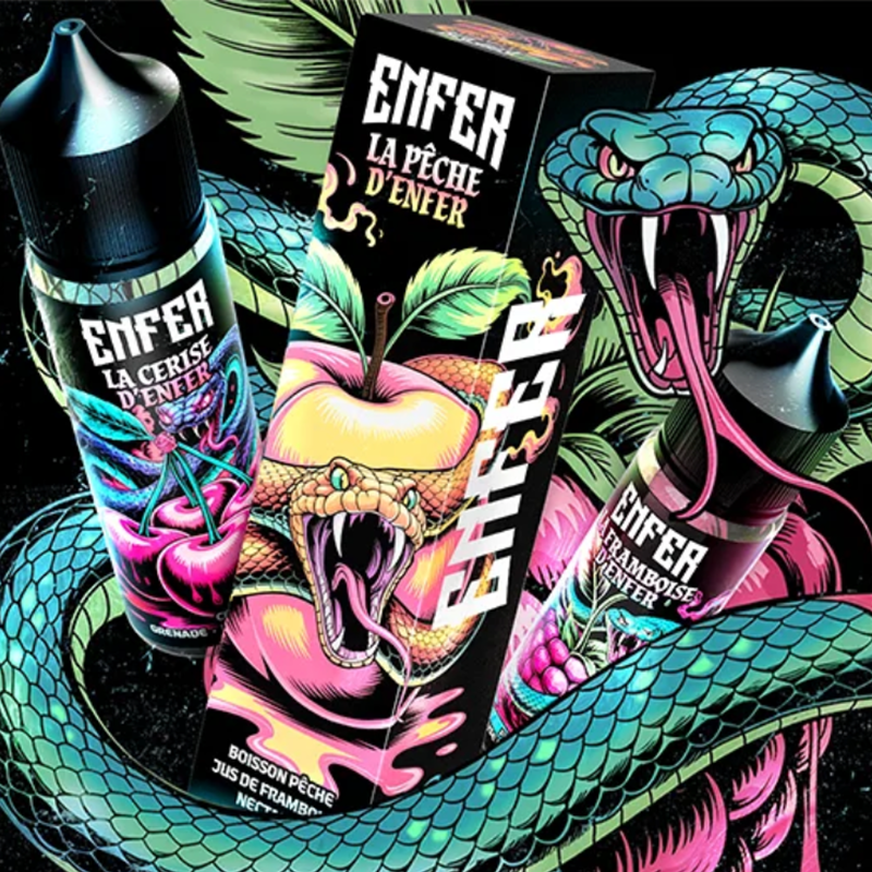 Pub E-liquide les fruits d'enfer 50ml Vape47. Marque vendue par Ciga'Vap