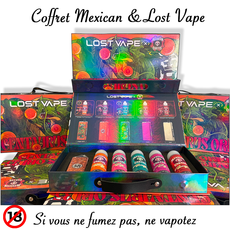 coffret mexican cartel. Marque vendue par Ciga Vap