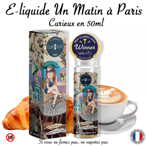 E-liquide Un Matin à Paris 50ml de Curieux