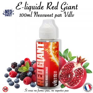 E-liquide Red Giant Neosweet 100ml de VDLV