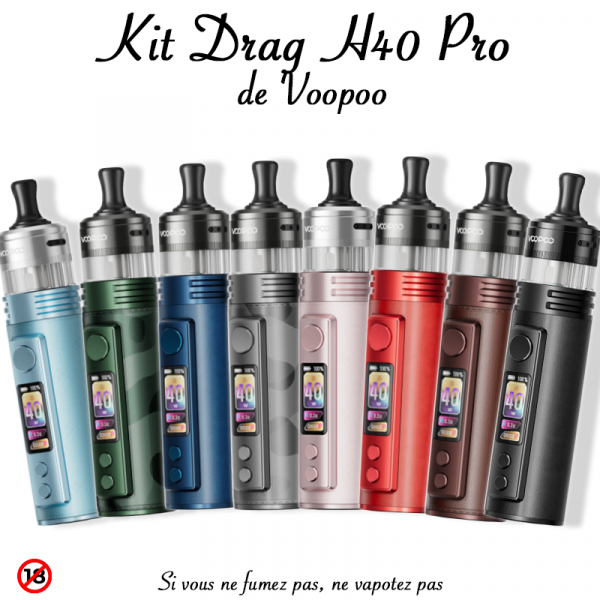 Kit Drag H40 Pro Voopoo – autonomie, puissance et élégance view 10
