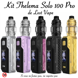 Kit Thelema Solo 100 Pro de Lost Vape.