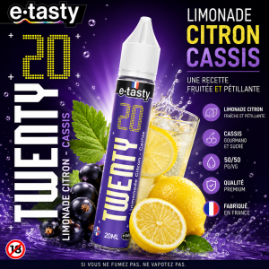 E-liquide Limonade Citron Cassis 20ml Twenty E-Tasty