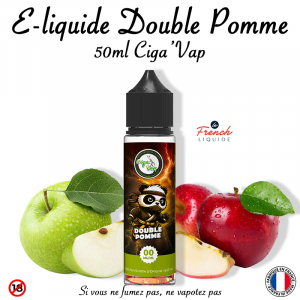 E-liquide Double Pomme 50ml Le French Liquide