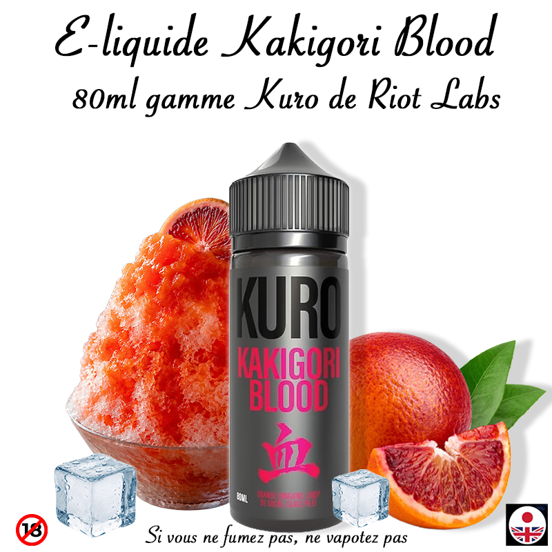 E-liquide Kakigori Blood 80ml Riot Labs. Marque vendue par Ciga'Vap