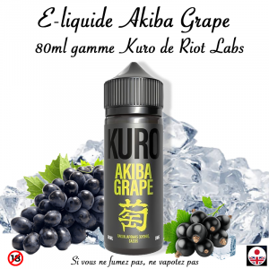 E-liquide Akiba Grape 80ml Kuro de Riot Labs