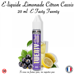 E-liquide Limonade Citron Cassis 20ml Twenty E-Tasty