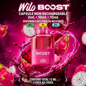 Cartouche de e-liquide Fruit du Dragon 2ml+10ml pour Wilo Boost