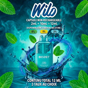 Cartouche de e-liquide Menthe Fraîche 2ml+10ml pour Wilo Boost