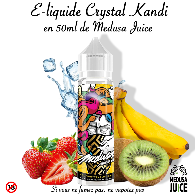 E-liquide Crystal Kandi de Medusa Juice. Marque vendue par Ciga'Vap.