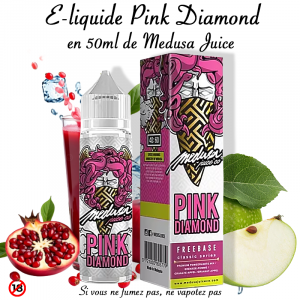 E-liquide Pink Diamond 50ml – Classic Series – Medusa – 0mg