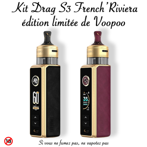 Kit Drag S3 Édition French Riviera – Pod 60W, 3000 mAh, 5 ml