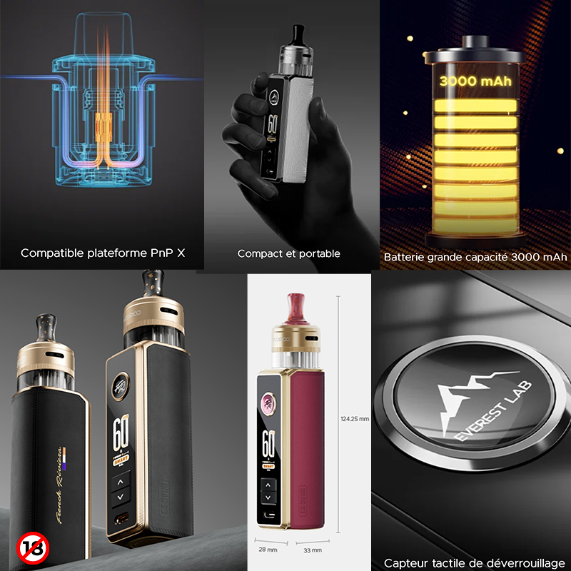 Kit Drag S3 French'Riviera édition limitée de Voopoo. Marque vendue par Ciga'Vap