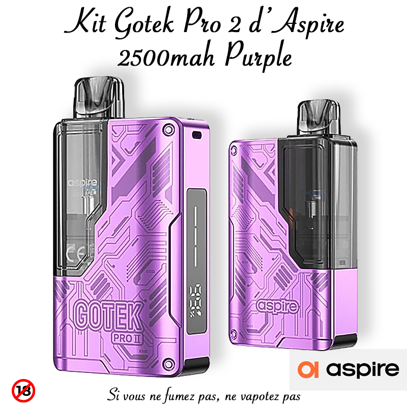 Kit Gotek Pro 2 d’Aspire Purple