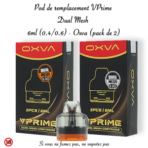Nouvelle cartouche VPrime Dual Mesh OXVA