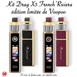 Kit Drag X3 French Riviera – Voopoo Édition Limitée 80W