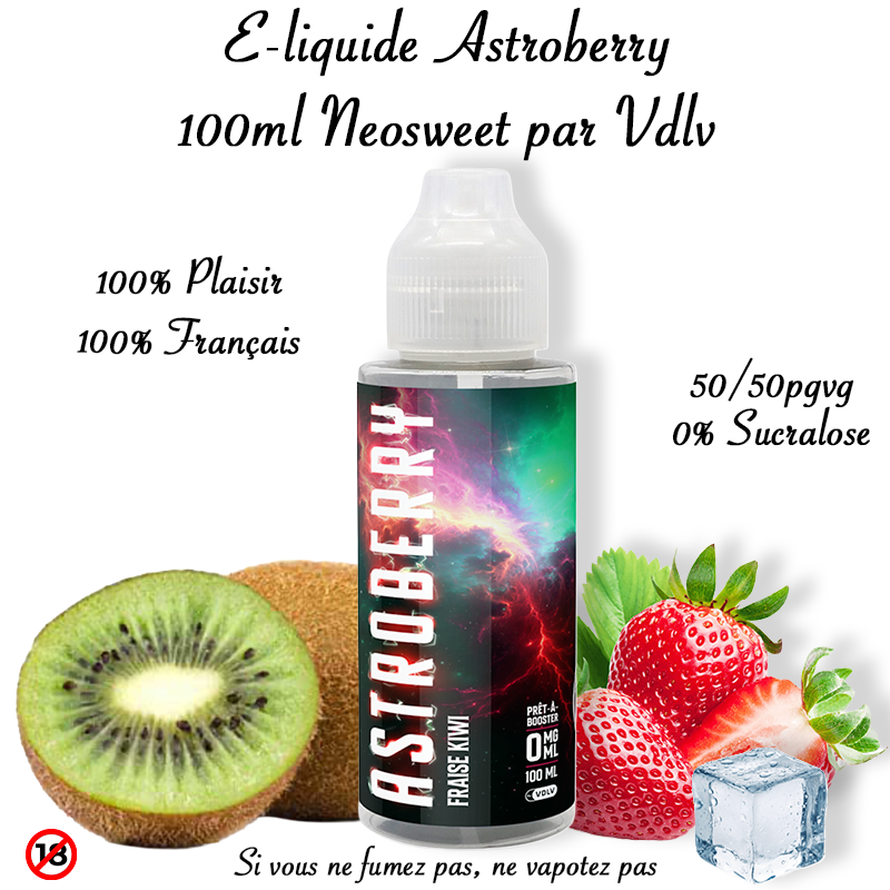 E-liquide Astroberry 100ml Osweet par Vdlv. Marque vendue par Ciga'Vap.
