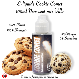 Cookie Comet 100 ml – E-liquide PAB Osweet by VDLV – Cookie vanille